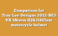 Comparison for Troy-Lee-Designs 2022-SE5 VS 1Storm HJK316Clear motorcycle helmet
