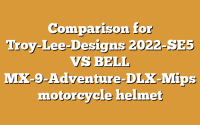 Comparison for Troy-Lee-Designs 2022-SE5 VS BELL MX-9-Adventure-DLX-Mips motorcycle helmet