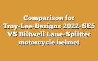 Comparison for Troy-Lee-Designs 2022-SE5 VS Biltwell Lane-Splitter motorcycle helmet