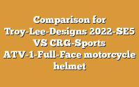 Comparison for Troy-Lee-Designs 2022-SE5 VS CRG-Sports ATV-1-Full-Face motorcycle helmet