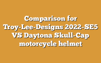 Comparison for Troy-Lee-Designs 2022-SE5 VS Daytona Skull-Cap motorcycle helmet