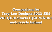 Comparison for Troy-Lee-Designs 2022-SE5 VS HJC-Helmets HJCF70S-10B motorcycle helmet