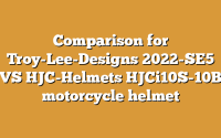 Comparison for Troy-Lee-Designs 2022-SE5 VS HJC-Helmets HJCi10S-10B motorcycle helmet