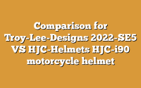 Comparison for Troy-Lee-Designs 2022-SE5 VS HJC-Helmets HJC-i90 motorcycle helmet