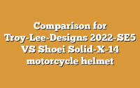 Comparison for Troy-Lee-Designs 2022-SE5 VS Shoei Solid-X-14 motorcycle helmet