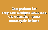 Comparison for Troy-Lee-Designs 2022-SE5 VS VCOROS FA602 motorcycle helmet