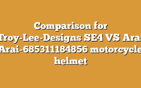 Comparison for Troy-Lee-Designs SE4 VS Arai Arai-685311184856 motorcycle helmet
