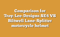 Comparison for Troy-Lee-Designs SE4 VS Biltwell Lane-Splitter motorcycle helmet