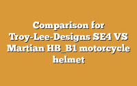 Comparison for Troy-Lee-Designs SE4 VS Martian HB_B1 motorcycle helmet