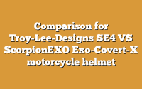 Comparison for Troy-Lee-Designs SE4 VS ScorpionEXO Exo-Covert-X motorcycle helmet