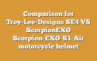 Comparison for Troy-Lee-Designs SE4 VS ScorpionEXO Scorpion-EXO-R1-Air motorcycle helmet