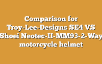 Comparison for Troy-Lee-Designs SE4 VS Shoei Neotec-II-MM93-2-Way motorcycle helmet
