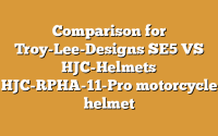 Comparison for Troy-Lee-Designs SE5 VS HJC-Helmets HJC-RPHA-11-Pro motorcycle helmet