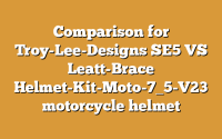 Comparison for Troy-Lee-Designs SE5 VS Leatt-Brace Helmet-Kit-Moto-7_5-V23 motorcycle helmet