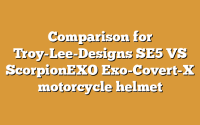 Comparison for Troy-Lee-Designs SE5 VS ScorpionEXO Exo-Covert-X motorcycle helmet
