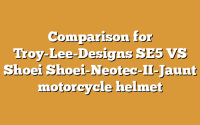 Comparison for Troy-Lee-Designs SE5 VS Shoei Shoei-Neotec-II-Jaunt motorcycle helmet