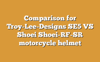 Comparison for Troy-Lee-Designs SE5 VS Shoei Shoei-RF-SR motorcycle helmet