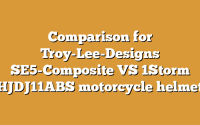 Comparison for Troy-Lee-Designs SE5-Composite VS 1Storm HJDJ11ABS motorcycle helmet