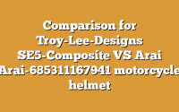 Comparison for Troy-Lee-Designs SE5-Composite VS Arai Arai-685311167941 motorcycle helmet