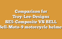 Comparison for Troy-Lee-Designs SE5-Composite VS BELL Bell-Moto-9 motorcycle helmet