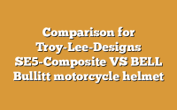 Comparison for Troy-Lee-Designs SE5-Composite VS BELL Bullitt motorcycle helmet
