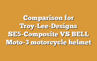 Comparison for Troy-Lee-Designs SE5-Composite VS BELL Moto-3 motorcycle helmet