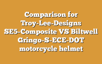 Comparison for Troy-Lee-Designs SE5-Composite VS Biltwell Gringo-S-ECE-DOT motorcycle helmet