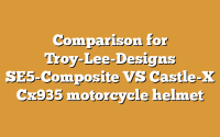 Comparison for Troy-Lee-Designs SE5-Composite VS Castle-X Cx935 motorcycle helmet