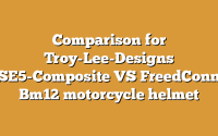 Comparison for Troy-Lee-Designs SE5-Composite VS FreedConn Bm12 motorcycle helmet