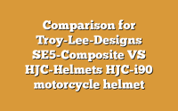 Comparison for Troy-Lee-Designs SE5-Composite VS HJC-Helmets HJC-i90 motorcycle helmet