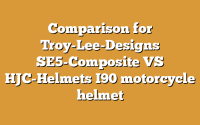 Comparison for Troy-Lee-Designs SE5-Composite VS HJC-Helmets I90 motorcycle helmet