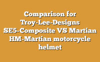 Comparison for Troy-Lee-Designs SE5-Composite VS Martian HM-Martian motorcycle helmet