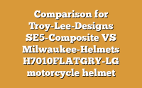 Comparison for Troy-Lee-Designs SE5-Composite VS Milwaukee-Helmets H7010FLATGRY-LG motorcycle helmet