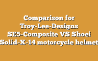 Comparison for Troy-Lee-Designs SE5-Composite VS Shoei Solid-X-14 motorcycle helmet