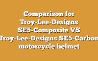 Comparison for Troy-Lee-Designs SE5-Composite VS Troy-Lee-Designs SE5-Carbon motorcycle helmet