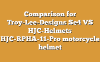 Comparison for Troy-Lee-Designs Se4 VS HJC-Helmets HJC-RPHA-11-Pro motorcycle helmet