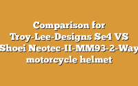 Comparison for Troy-Lee-Designs Se4 VS Shoei Neotec-II-MM93-2-Way motorcycle helmet
