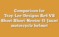 Comparison for Troy-Lee-Designs Se4 VS Shoei Shoei-Neotec-II-Jaunt motorcycle helmet