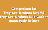 Comparison for Troy-Lee-Designs Se4 VS Troy-Lee-Designs SE5-Carbon motorcycle helmet