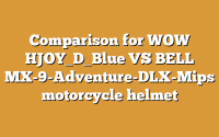 Comparison for WOW HJOY_D_Blue VS BELL MX-9-Adventure-DLX-Mips motorcycle helmet