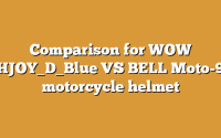 Comparison for WOW HJOY_D_Blue VS BELL Moto-9 motorcycle helmet