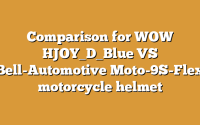 Comparison for WOW HJOY_D_Blue VS Bell-Automotive Moto-9S-Flex motorcycle helmet