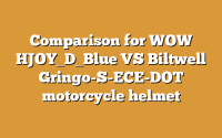 Comparison for WOW HJOY_D_Blue VS Biltwell Gringo-S-ECE-DOT motorcycle helmet