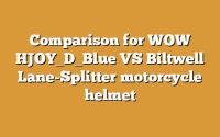 Comparison for WOW HJOY_D_Blue VS Biltwell Lane-Splitter motorcycle helmet