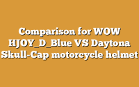 Comparison for WOW HJOY_D_Blue VS Daytona Skull-Cap motorcycle helmet