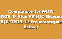 Comparison for WOW HJOY_D_Blue VS HJC-Helmets HJC-RPHA-11-Pro motorcycle helmet