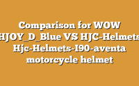 Comparison for WOW HJOY_D_Blue VS HJC-Helmets Hjc-Helmets-I90-aventa motorcycle helmet