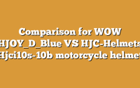 Comparison for WOW HJOY_D_Blue VS HJC-Helmets Hjci10s-10b motorcycle helmet