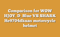 Comparison for WOW HJOY_D_Blue VS SHARK He9704dkuas motorcycle helmet