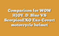 Comparison for WOW HJOY_D_Blue VS ScorpionEXO Exo-Covert motorcycle helmet
